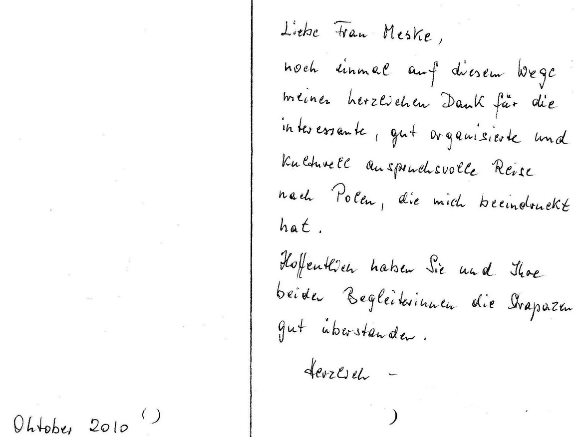 Brief vonIrmgard W., 61 aus HH