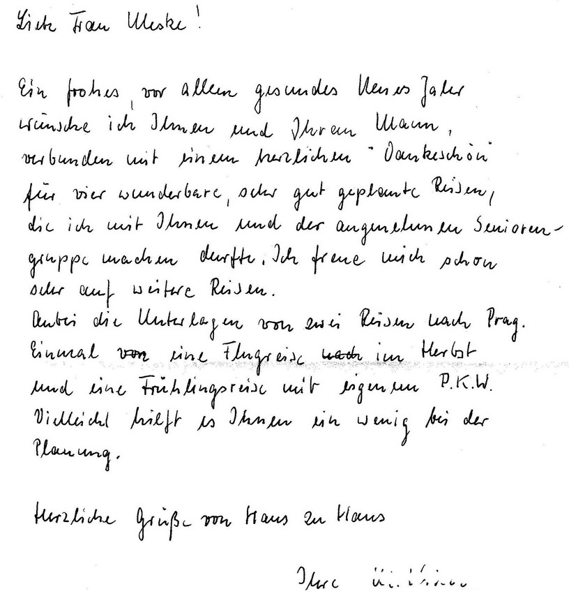 Brief vonPeter L., 65 aus HH